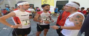 Caballero, López Castán y Castanyer tras una carrera FEDME (Foto: CdM)